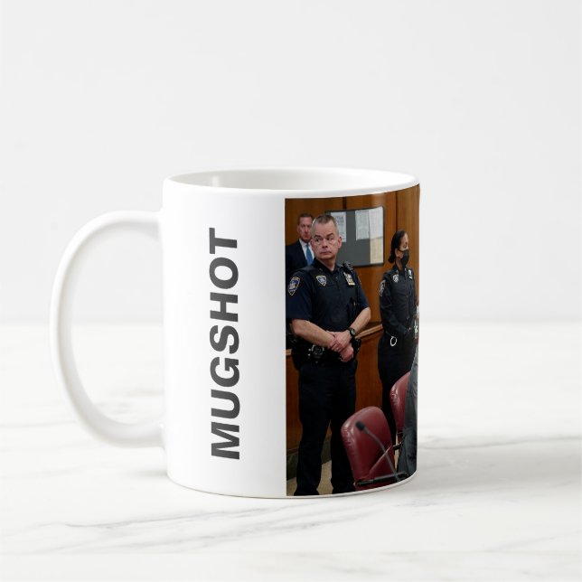 Caneca De Café Donald Trump Prendeu Mugshot Mug (Esquerda)
