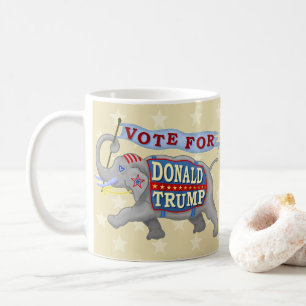 Caneca De Café Donald Trump Presidente 2024 Elefante Republicano