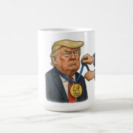 Caneca De Café Donald Trump recebe prêmio Nobel da Paz