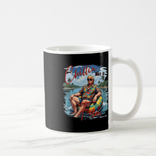 Caneca De Café Donald Trump Relaxando Como Um Réu Verão 2024
