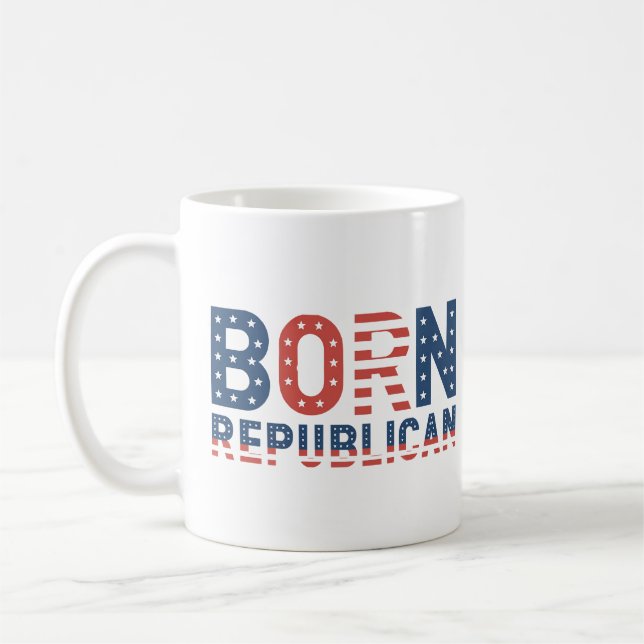 Caneca De Café Donald Trump "Republicano Nascer" (Esquerda)