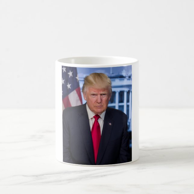 Caneca De Café Donald Trump Retrato Presidencial Oficial (Centro)