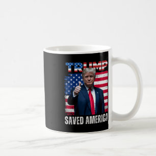 Caneca De Café Donald Trump salvou a América 47º Presidente Inaug
