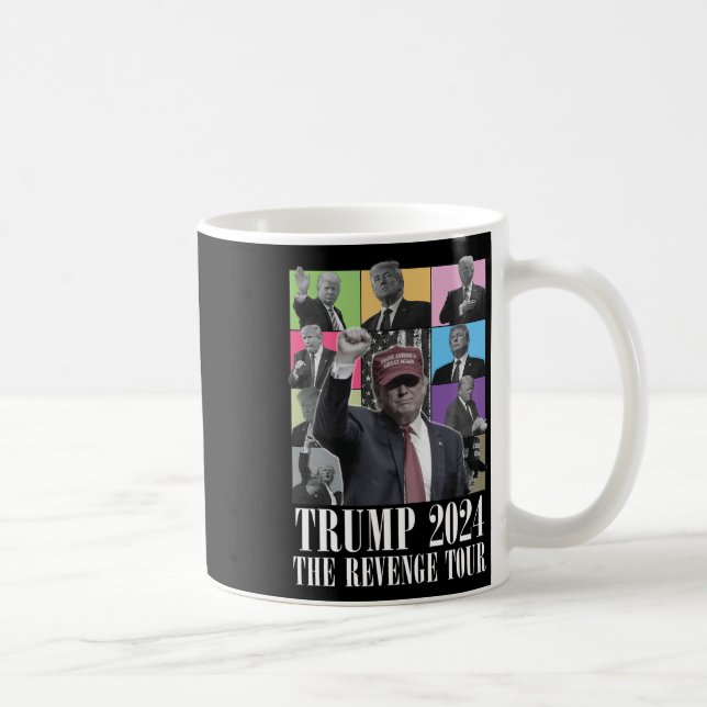 Caneca De Café Donald Trump The Revenge Tour 2024 Para Homens E M (Direita)