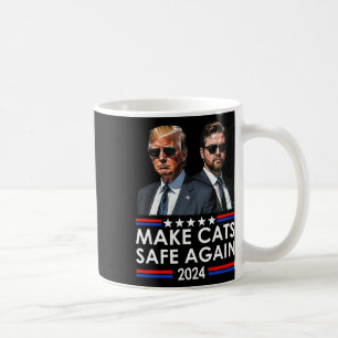 Caneca De Café Donald Trump Torna os Gatos Seguros Novamente 2024