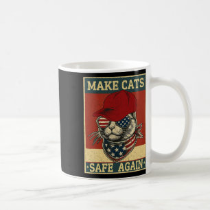 Caneca De Café Donald Trump Torna os Gatos Seguros Novamente Chap