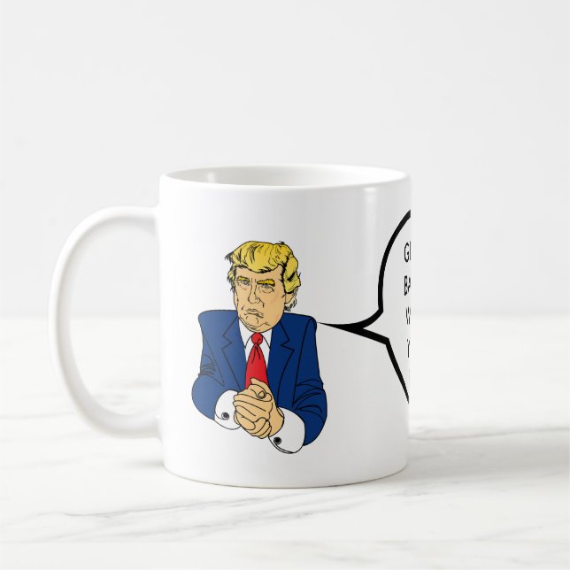 Caneca De Café Donald Trump - você é ateado fogo (Esquerda)
