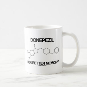 Caneca De Café Donepezil para a melhor memória (molécula quími
