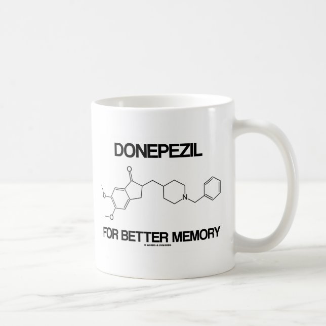 Caneca De Café Donepezil Para Melhor Molécula Química De Memória (Direita)