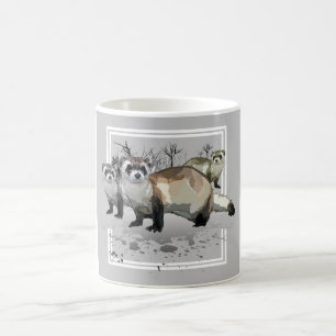 Caneca De Café Doninhas
