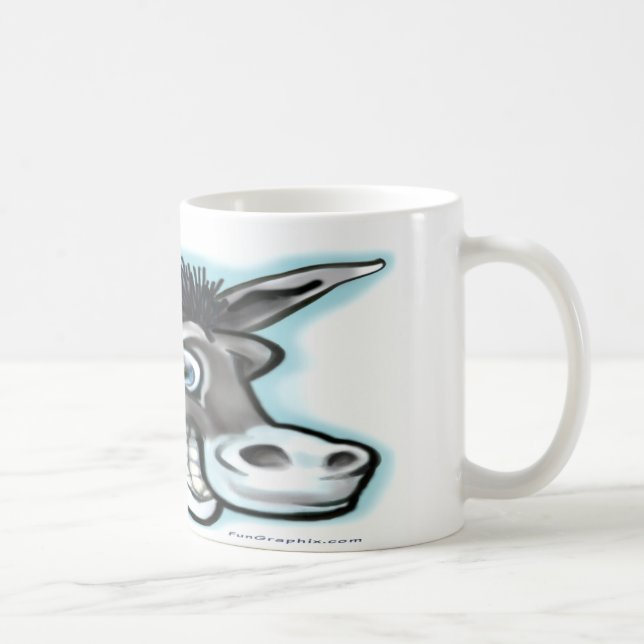 Caneca De Café Donkey Democrático (Direita)