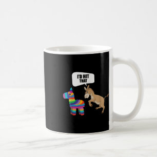 Caneca De Café Donkey Id Atingiu Que Pinata Mexicana Engraçada Ci