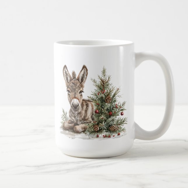 Caneca De Café Donkey Mug Natal (Direita)