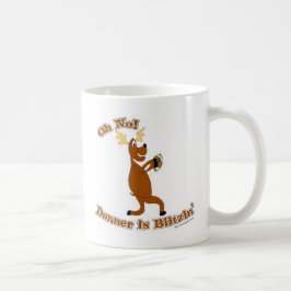 Caneca De Café Donner é Blitzen Happy Holiday Christmas Art