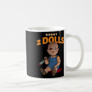 Caneca De Café Donny 2 Dolls Boneca Anti-Trump Cruel (halloween)