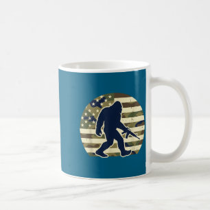 Caneca De Café Dono de arma Bigfoot camuflado bandeira americana