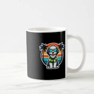 Caneca De Café Dono de Cão Old English Sheepdog Vibrações de Verã