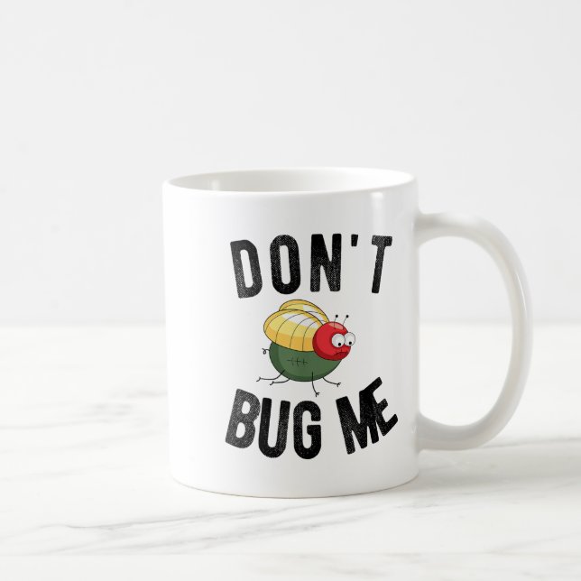 Caneca De Café Don't Bug Me Funny Introvert Quote Saying Meme  (Direita)