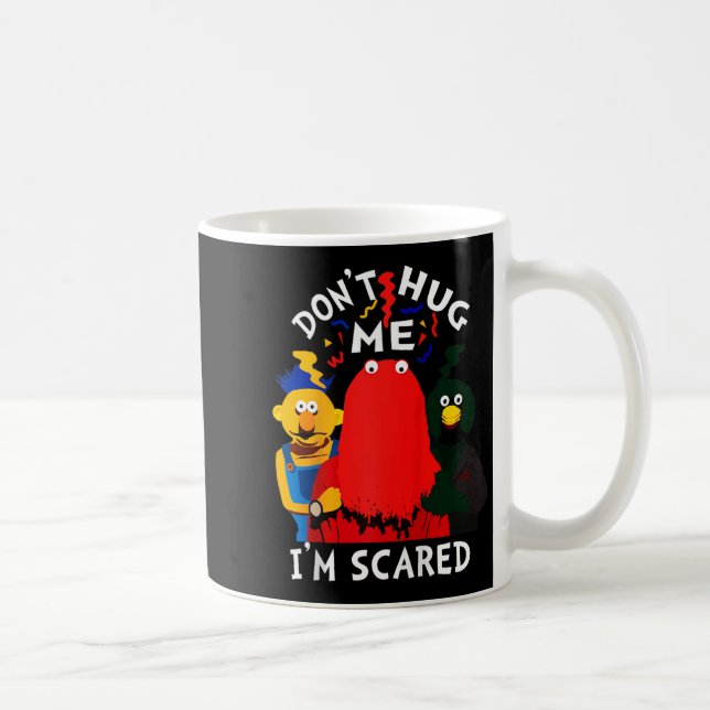 Caneca De Café Don't Hug Me I'm Eds Funny Saying Sarcasm Raglan B (Direita)