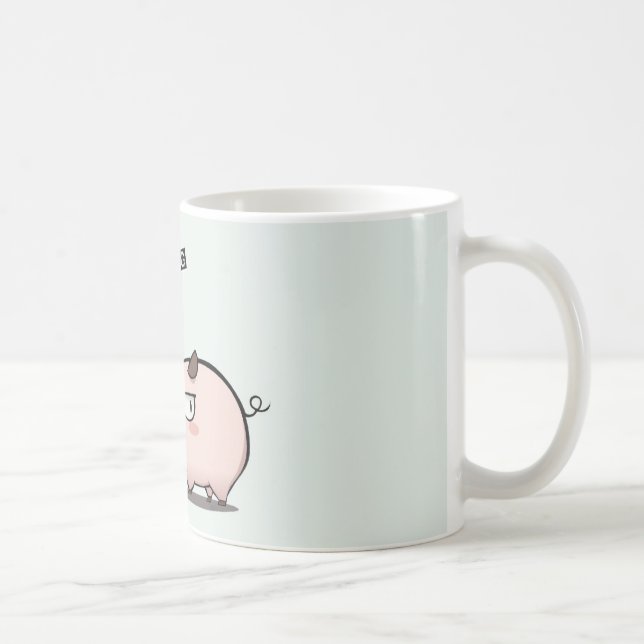 Caneca De Café Don't mess with he pig (Direita)