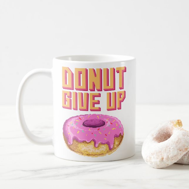 Caneca De Café Donut Divertido Não Desista (Com Donut)