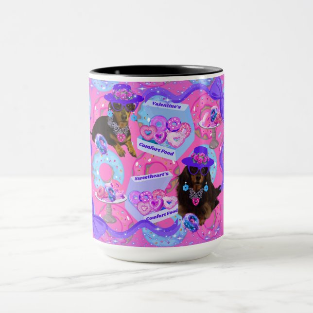 Caneca de Café 'Donut Worry Doxies' (Centro)