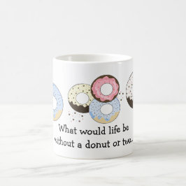 Caneca De Café Donuts com Dizeres Fofos