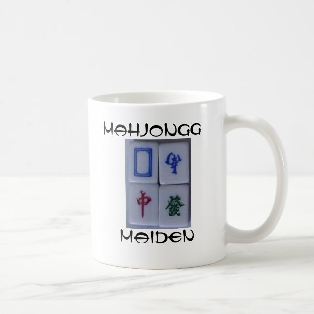 Caneca De Café Donzela de Mahjongg (Direita)