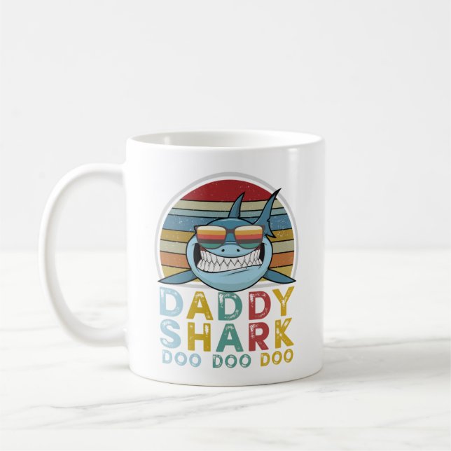 Caneca De Café Doo Doo Doo do Shark do pai (Esquerda)