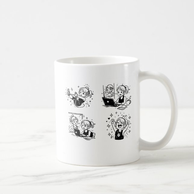 Caneca De Café Doodle  (Direita)