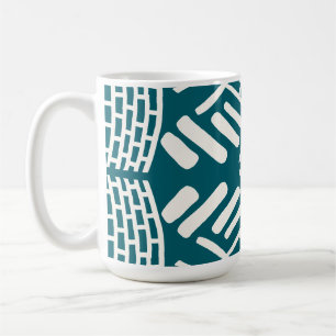Caneca De Café doodle abstrato moderno