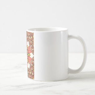 Caneca De Café Doodle Floral Art Impressão