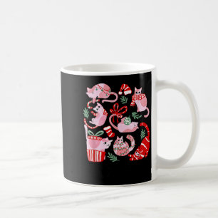 Caneca De Café Doodles Feliz Gatnatal Natal Gato Engraçado Amante