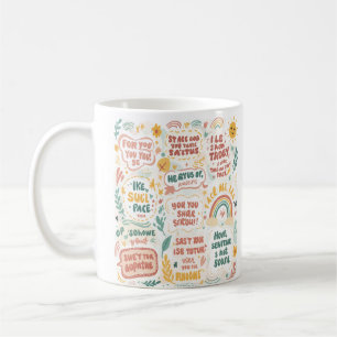 Caneca De Café Doodles significantes para uma casa feliz