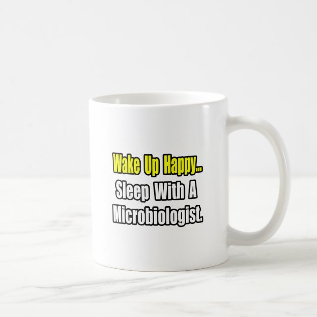Caneca De Café Dormir com um microbiologista (Direita)