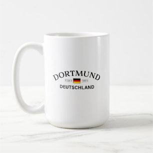 Caneca De Café Dortmund Deutschland Coordenadas Alemão