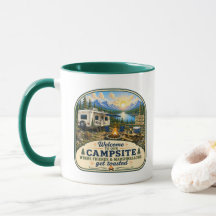 Caneca de Café dos Acampantes - Bem-vindo ao nosso