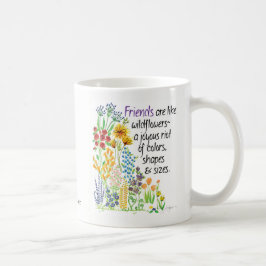 Caneca de café dos "amigos"; floresce a caneca do