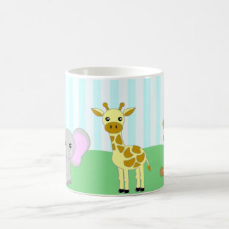 Caneca de café dos animais do bebê