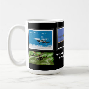 Caneca de café dos aviões da guerra do vietname