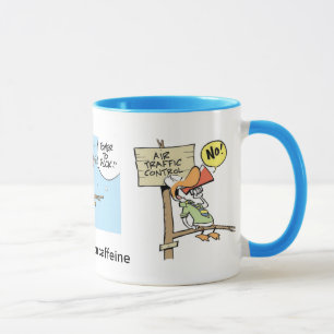 Caneca de café dos desenhos animados de