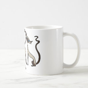 Caneca de café dos gatos Siamese