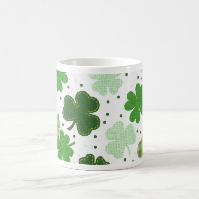 Caneca De Café Dos trevos dia do St. Patricks Galore- (Centro)