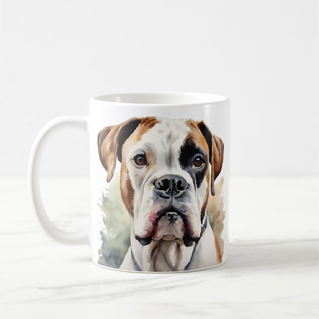 Caneca De Café Dose Cachorro na Aquarela (Esquerda)