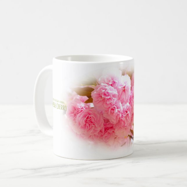 Caneca De Café Double Cherry Blossom: Sato-zakura (Frente Esquerda)