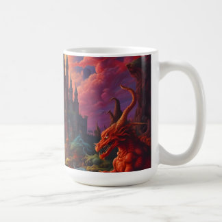Caneca De Café Double Your Dragon Fantasy Final