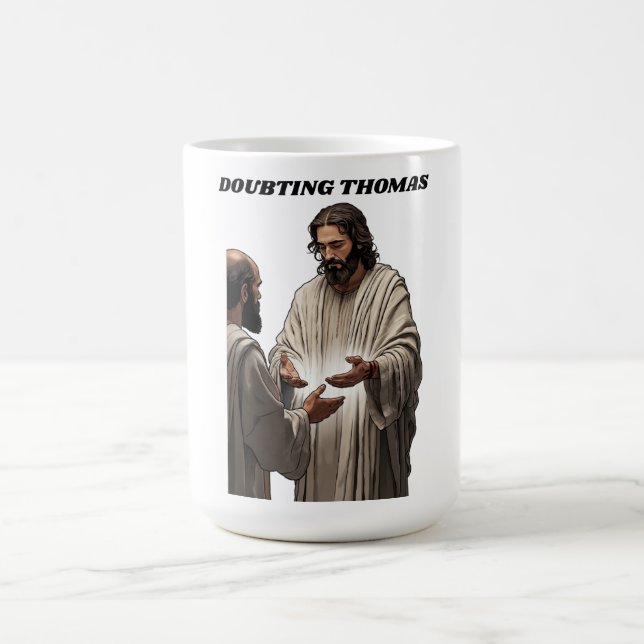 Caneca De Café Doubting Thomas Resurrection T Shirt, Easter Gift (Centro)