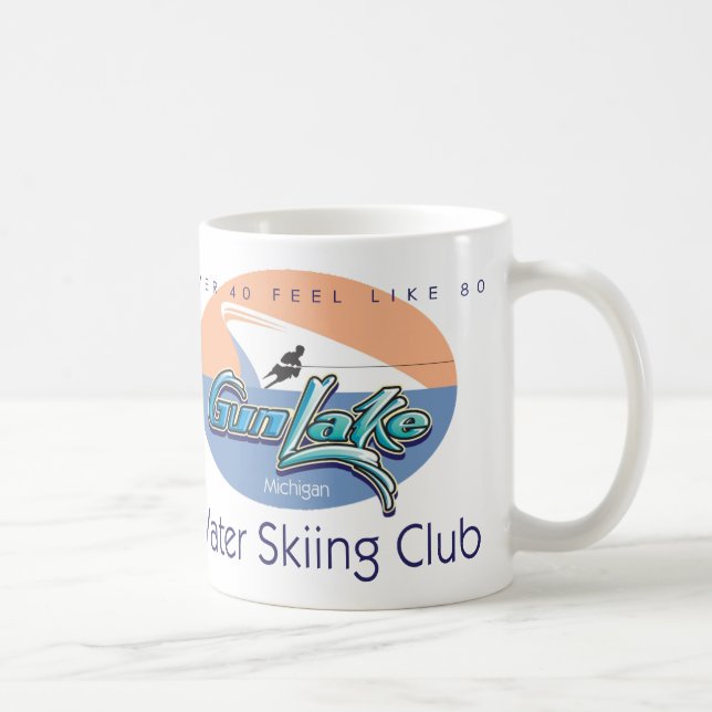 Caneca De Café Doug, parte dianteira do lago gun (Direita)