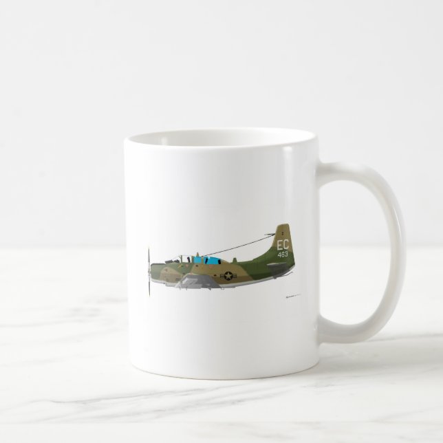 Caneca De Café Douglas A-1E Skyraider (Direita)