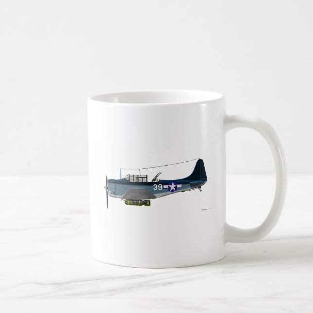 Caneca De Café Douglas SBD-5 Dauntless (Direita)